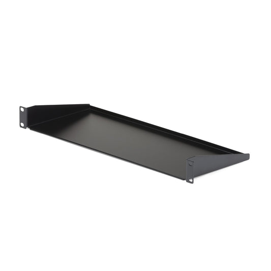 StarTech1U Server Rack Shelf, Universal Rack Mount Cantilever Tray for 19" Network Equipment Rack/Cabinet, Heavy Duty Steel, Weight Capacity 33lb/15kg, 7in (18cm) Deep