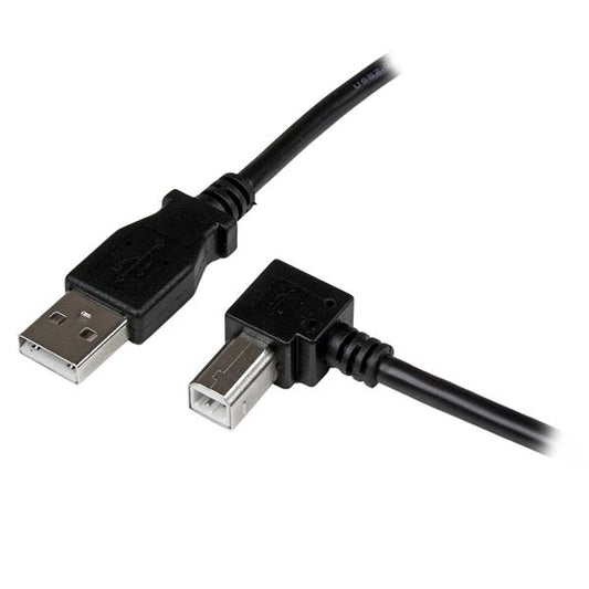 StarTech1m USB 2.0 A to Right Angle B Cable - M/M