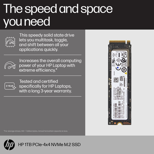 HP 512GB PCIe-4x4 NVMe M.2 G10 Solid State Drive