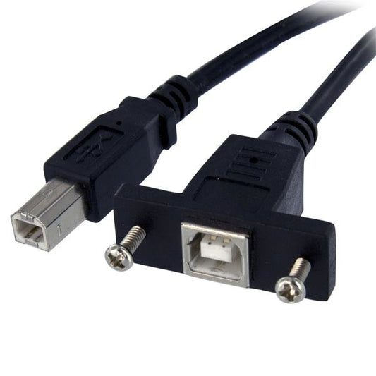 StarTech3 ft Panel Mount USB Cable B to B - F/M