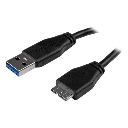 StarTechSlim Micro USB 3.0 Cable - M/M - 15cm (6in)