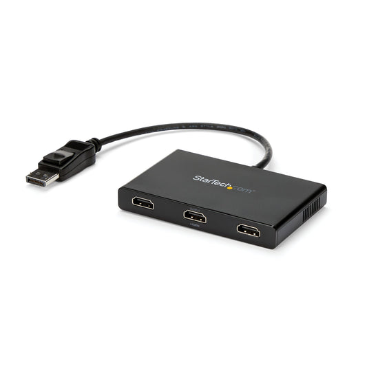 StarTech 3-Port Multi Monitor Adapter - DisplayPort 1.2 to 3x HDMI MST Hub - Triple 1080p HDMI Monitors - Video Splitter for Extended Desktop Mode on Windows PCs Only - DP to 3x HDMI