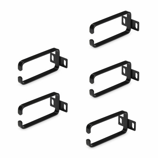 StarTech5-Pack 1U Vertical Cable Management D-Ring Hooks, Cable Manager For 19" Server Racks/Cabinets, Network Rack Wire Organizers, Cable Guide Rings