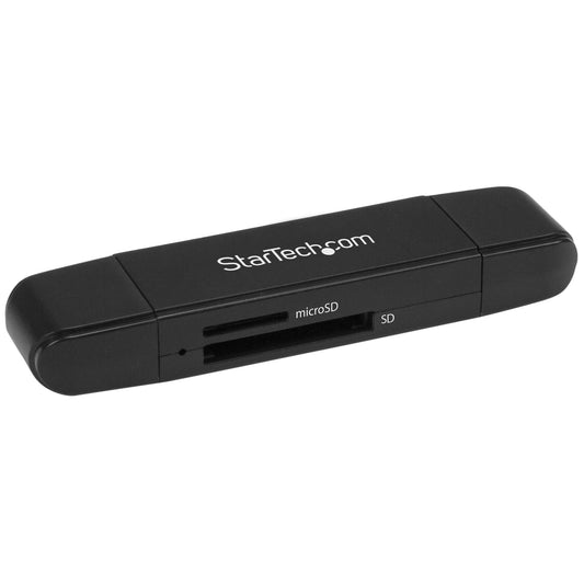 StarTech USB 3.0 Memory Card Reader/Writer for SD and microSD Cards - USB-C and USB-A