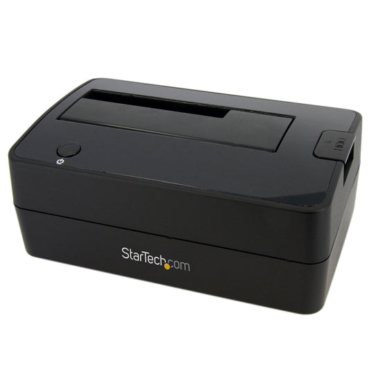StarTechSingle Bay USB 3.0 to SATA Hard Drive Docking Station, USB 3.0 (5 Gbps) Hard Drive Dock, External 2.5/3.5" SATA I/II/III HDD/SSD Docking Station, Top-Loading Hard Drive Bay