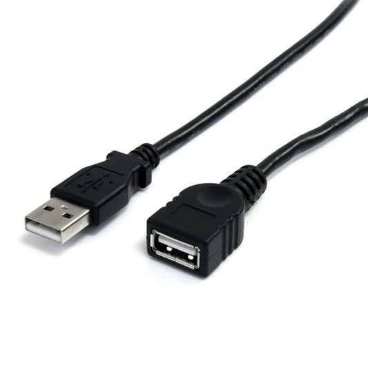 StarTech3 ft Black USB 2.0 Extension Cable A to A - M/F