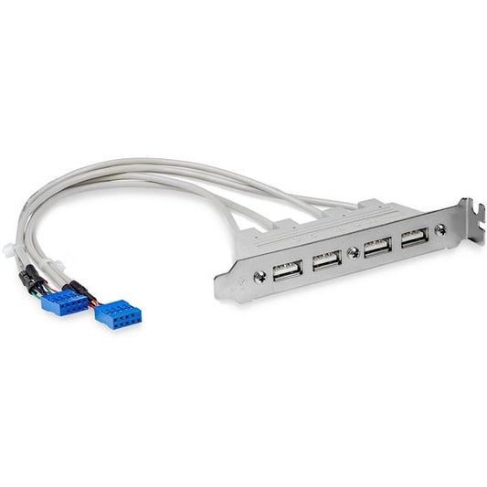 StarTech4 Port USB A Female Slot Plate Adapter