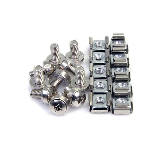 StarTech100 Pkg M6 Mounting Screws and Cage Nuts for Server Rack Cabinet
