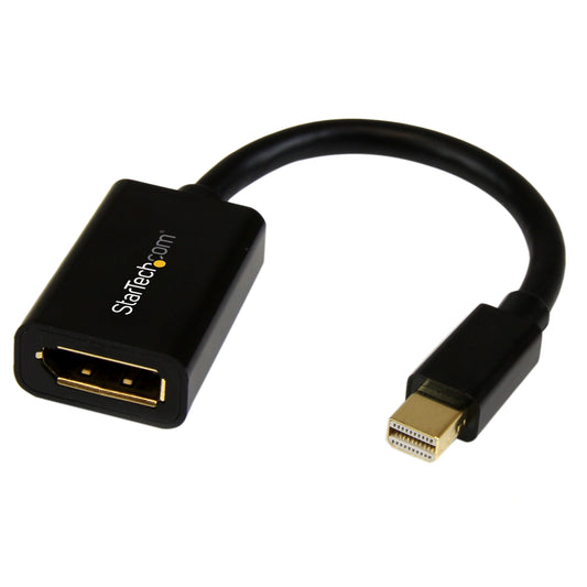 StarTechMini DisplayPort to DisplayPort Adapter - 4K x 2K UHD Video - Mini DP to DP Converter - Mini DisplayPort to DisplayPort 1.2 Adapter - mDP PC/Computer to DP Monitor/Display