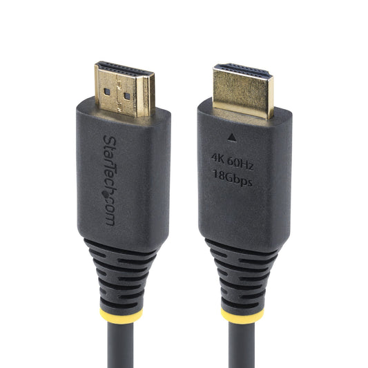 StarTech30cm (1ft) High Speed HDMI Cable, 4K 60Hz/1440p 144Hz, HDR10/HDCP 2.2/ARC, 18Gbps, UHD HDMI 2.0 Cord for TV/Monitor/Display, TPE Jacket
