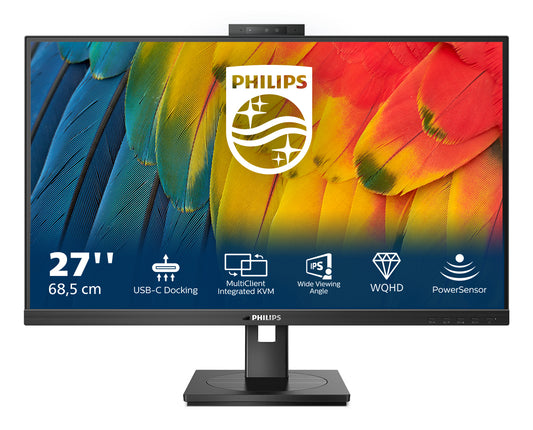 Philips 5000 series 27B1U5601H/75 computer monitor 68.6 cm (27") 2560 x 1440 pixels Quad HD LCD Black