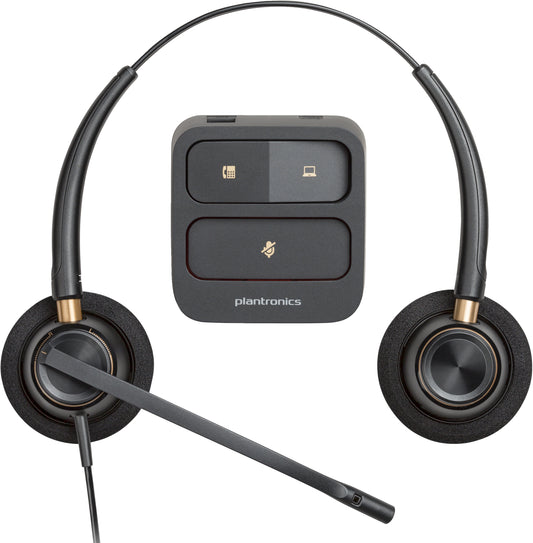 Poly EncorePro 520 Binaural Headset +Quick Disconnect