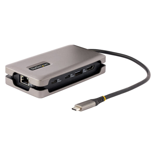StarTech USB-C Multiport Adapter, 4K 60Hz HDMI 2.0b, HDR, USB 3.2 Gen 2 10Gbps Hub (2xUSB-C, 1xUSB-A), 100W PD Pass-Through, Mini Travel Dock, 12"/30cm Cable, Laptop Docking Station