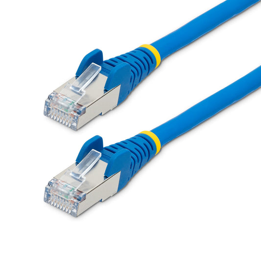 StarTech 5m CAT6a Ethernet Cable - Blue - Low Smoke Zero Halogen (LSZH) - 10GbE 500MHz 100W PoE++ Snagless RJ-45 w/Strain Reliefs S/FTP Network Patch Cord
