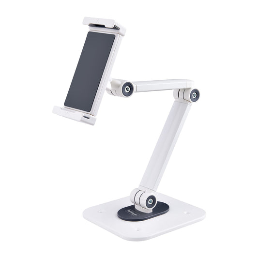 StarTech Adjustable Tablet Stand for Desk - Wall Mountable - Capacity 2.2lb (1kg) - Ergonomic Articulating Universal Tablet Stand - Tablet Holder for Desk Pivot/Swivel/Rotate