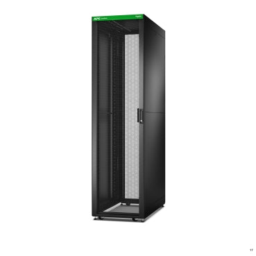 APC Easy Rack, 48U, Black, With Roof, Castors, Feet, 4 Brackets, and Side Panels, No Bottom, 2258H x 600W x 1100D mm