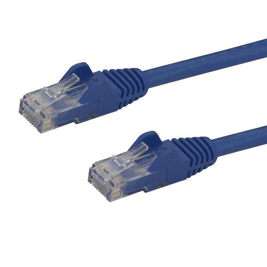StarTech3m CAT6 Ethernet Cable - Blue CAT 6 Gigabit Ethernet Wire -650MHz 100W PoE RJ45 UTP Network/Patch Cord Snagless w/Strain Relief Fluke Tested/Wiring is UL Certified/TIA
