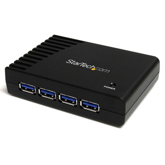 StarTech 4 Port Black SuperSpeed USB 3.0 Hub - 5Gbps