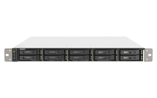 QNAP TS-h1090FU NAS Rack (1U) EPYC 7232P 64 GB DDR4 0 TB QuTS hero Black, Grey