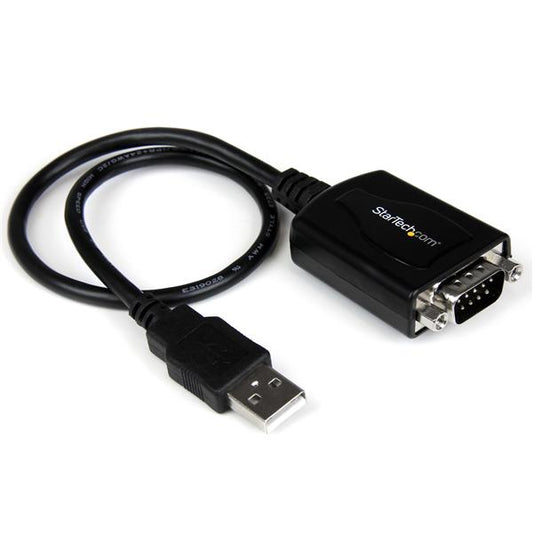 StarTech 6ft (1.8m) 1-Port Professional USB to Serial Adapter Cable with COM Retention, USB to RS232 Adapter - TAA