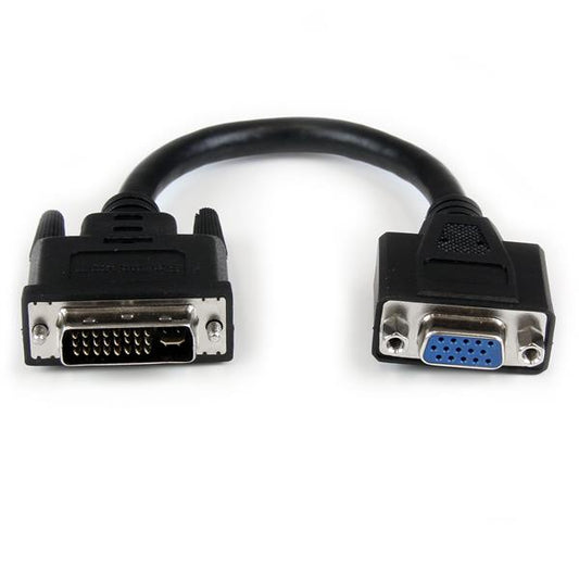 StarTech8in DVI to VGA Cable Adapter - DVI-I Male to VGA Female