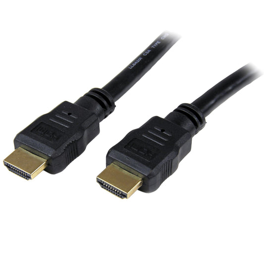 StarTech6ft (2m) HDMI Cable - 4K High Speed HDMI Cable with Ethernet - UHD 4K 30Hz Video - HDMI 1.4 Cable - Ultra HD HDMI Monitors, Projectors, TVs & Displays - Black HDMI Cord - M/M