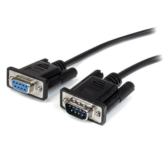 StarTech2m Black Straight Through DB9 RS232 Serial Cable - M/F