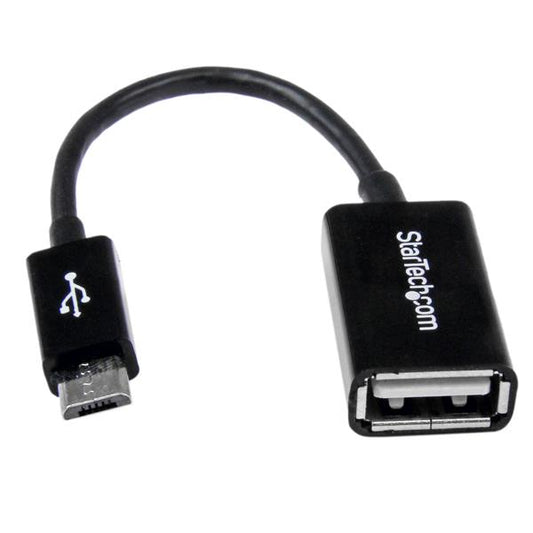 StarTech5in Micro USB to USB OTG Host Adapter M/F