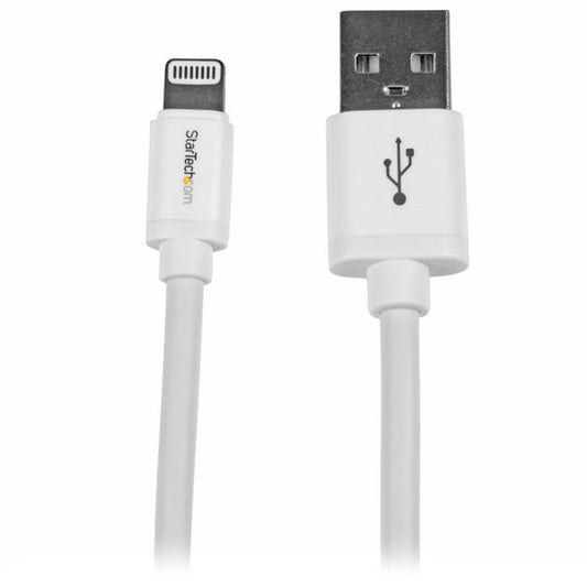 StarTech2 m (6 ft.) USB to Lightning Cable - Long iPhone / iPad / iPod Charger Cable - Lightning to USB Cable - Apple MFi Certified - White
