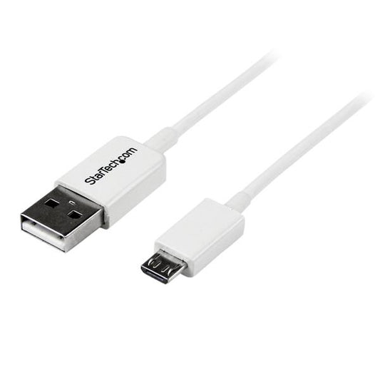 StarTech2m White Micro USB Cable - A to Micro B