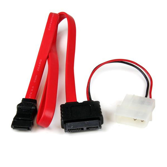 StarTech20in Slimline SATA to SATA with LP4 Power Cable Adapter