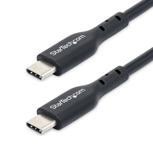 StarTech13ft (4m) USB-C Charging Cable, Charge & Sync, 60W (3A) PD, USB 2.0 Laptop Charger Cable, TPE Jacket - Black USB C Charging Cord
