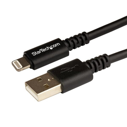 StarTech3 m (10 ft.) USB to Lightning Cable - Long iPhone / iPad / iPod Charger Cable - Lightning to USB Cable - Apple MFi Certified - Black