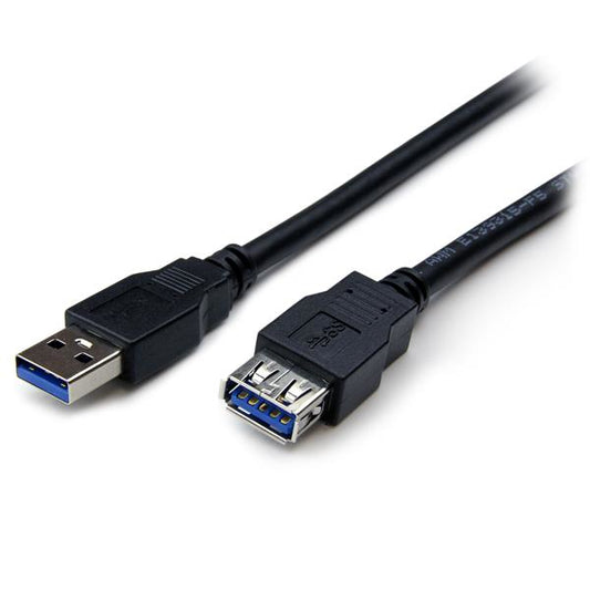 StarTech2m Black SuperSpeed USB 3.0 Extension Cable A to A - M/F