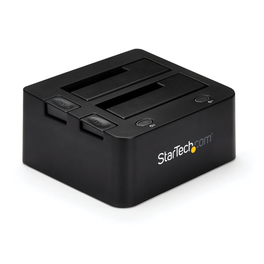 StarTech Dual-Bay USB 3.0 to SATA and IDE Hard Drive Docking Station, USB Hard Drive Dock, External 2.5/3.5" SATA I/II/III and IDE (40 pin) SSD/HDD Docking Station, Hot-Swap Hard Drive Bays, Top-Loading