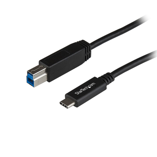 StarTech3.3ft (1m) USB-B to USB-C Cable, USB 10Gbps, Data Cord, USB 3.2 Gen 2, USB-C Data Transfer Cable