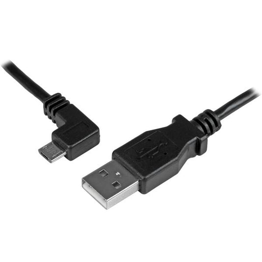 StarTechMicro-USB Charge-and-Sync Cable M/M - Left-Angle Micro-USB - 24 AWG - 2 m (6 ft.)