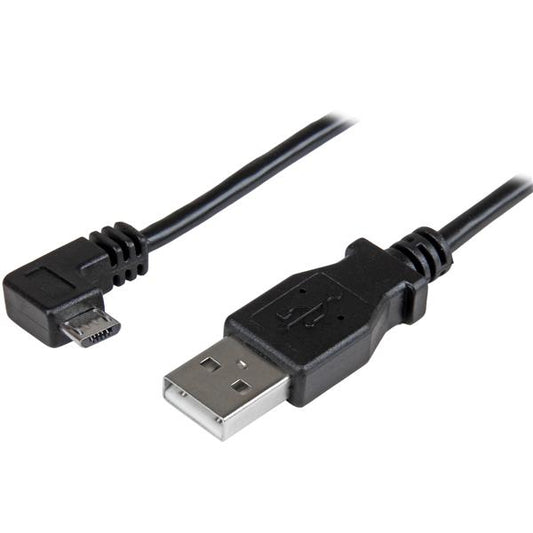 StarTechMicro-USB Charge-and-Sync Cable M/M - Right-Angle Micro-USB - 24 AWG - 2 m (6 ft.)
