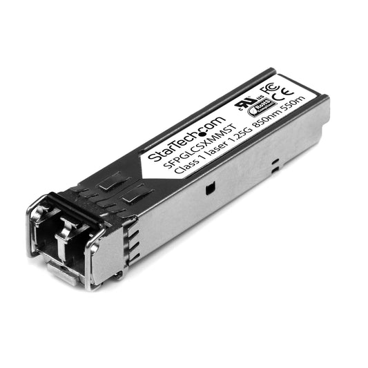StarTech Cisco GLC-SX-MM Compatible SFP Transceiver Module - 1000BASE-SX~Cisco GLC-SX-MM Compatible SFP Module - 1000BASE-SX - 1GbE Multimode Fiber MMF Optic Transceiver - 1GE Gigabit Ethernet SFP - LC 550m - 850nm - Cisco IE3400, IE3300, IE3200