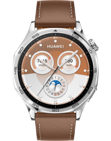 Huawei Watch GT 5 3.63 cm (1.43") AMOLED 46 mm Digital 466 x 466 pixels Touchscreen Brown GPS (satellite)