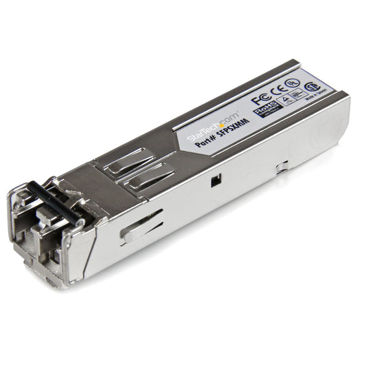 StarTech MSA Uncoded SFP Module - 1000BASE-SX - 1GbE Multi Mode Fiber (MMF) Optic Transceiver - 1GE Gigabit Ethernet SFP - LC 550m - 850nm - DDM