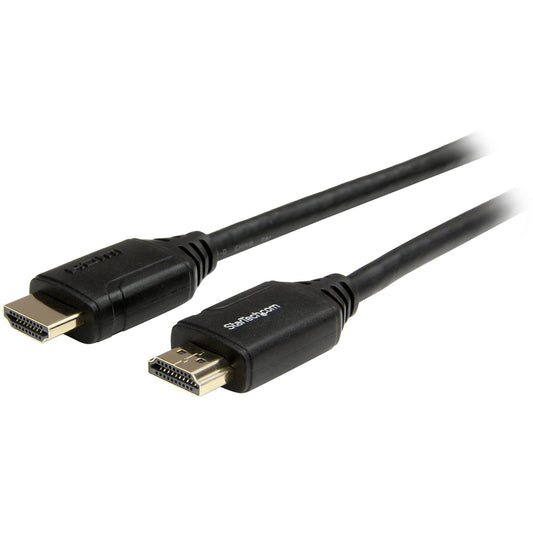 StarTech 6ft (2m) Premium Certified HDMI 2.0 Cable with Ethernet - High Speed Ultra HD 4K 60Hz HDMI Cable HDR10 - HDMI Cord (Male/Male Connectors) - For UHD Monitors, TVs, Displays