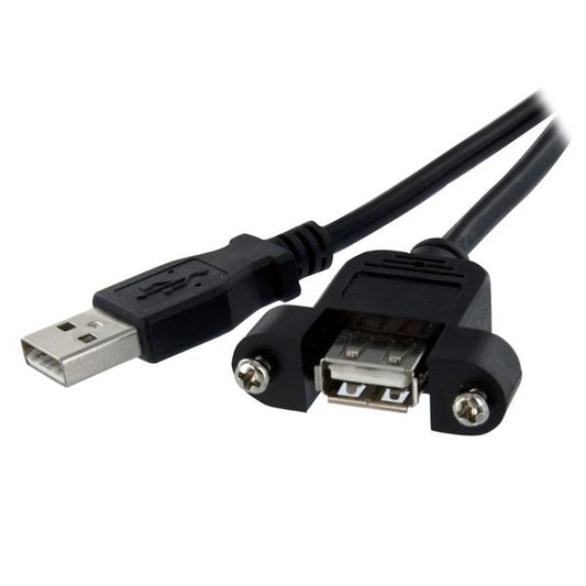 StarTech1 ft Panel Mount USB Cable A to A - F/M