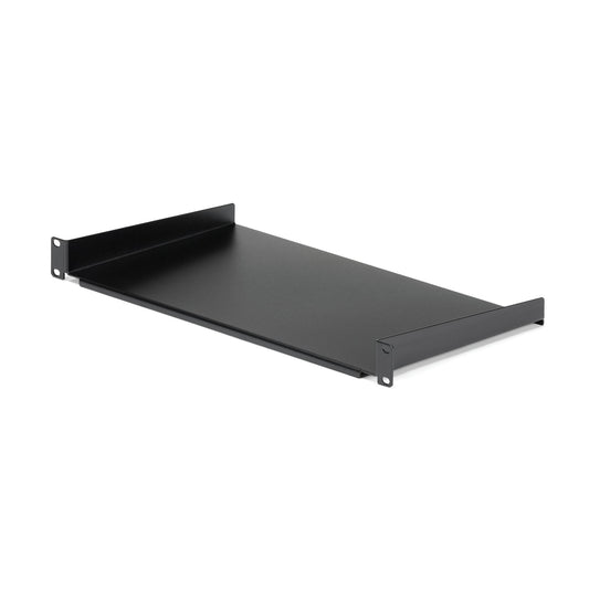 StarTech 1U Fixed Server Rack Mount Shelf - 10in Deep Steel Universal Cantilever Tray for 19" AV/ Network Equipment Rack - Heavy Duty Steel - Weight Capacity 44lbs/20kg, Black