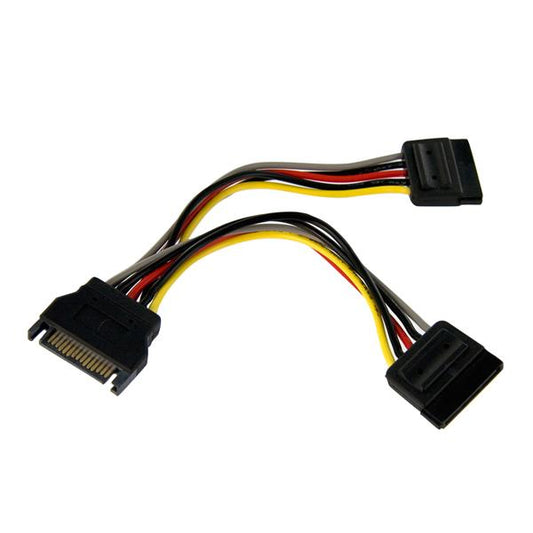 StarTech6in SATA Power Y Splitter Cable Adapter - M/F