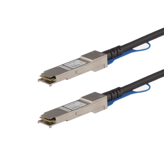 StarTech HPE JG326A Compatible 1m 40G QSFP+ to QSFP+ Direct Attach Cable Twinax - 40GbE QSFP+ Copper DAC 40 Gbps Low Power Active Transceiver Module DAC Firepower SN2410M 4200