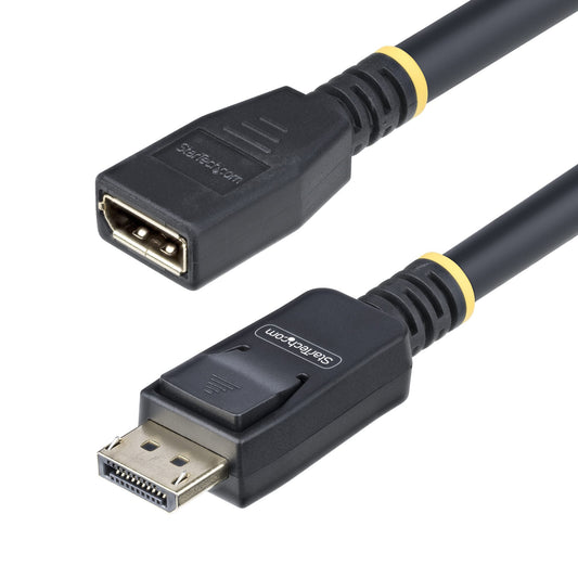 StarTech10ft (3m) DisplayPort 1.4 Extension Cable, DP 1.4 Port Saver Cable, 8K 60Hz, DP Male to Female Extension Adapter Cord, DisplayPort Extension Cable, TPE Jacket, M/F
