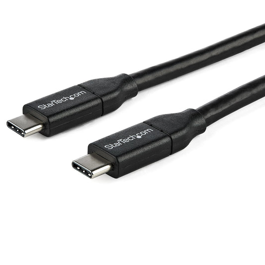 StarTechUSB-C to USB-C Cable w/ 5A PD - M/M - 1 m (3 ft.) - USB 2.0 - USB-IF Certified