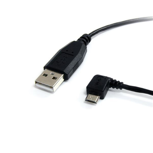 StarTech3 ft Micro USB Cable - A to Left Angle Micro B