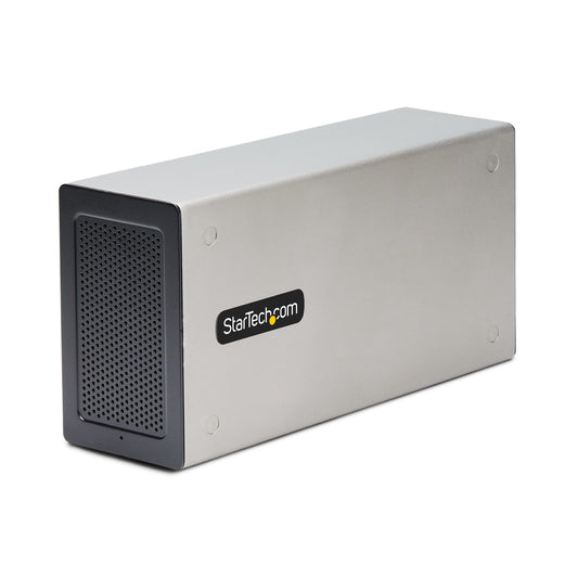 StarTechThunderbolt 3 PCIe Expansion Chassis, External Enclosure W/Dual PCI Express Slots, PCIe Box for Laptops/Desktops/All-In-Ones, 8K/4K Output Via TB3/DP 1.4 Ports, For Video Capture/Fiber/Ethernet Cards - TAA